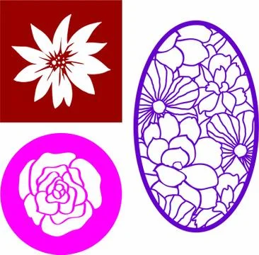 Flowers vector for design project Illustrazione stock