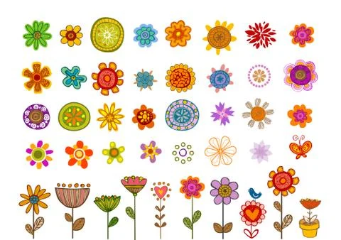 Flowers vector Stock Illustration