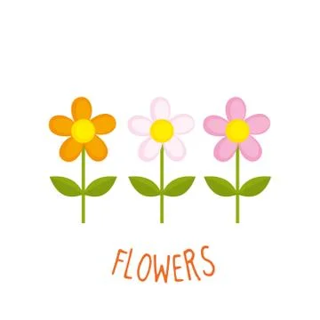 Flowers vector illustration Stock Illustration