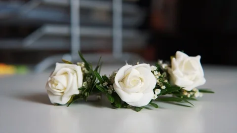 Flowers Wedding Day Stock Footage 106209359