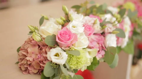 Flowers on wedding Video stock 62780301