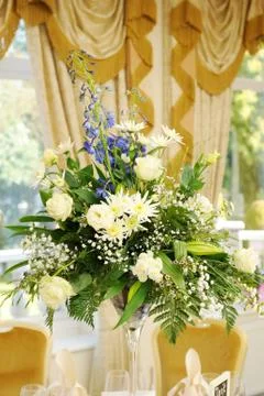 Flowers at wedding Stock Photos