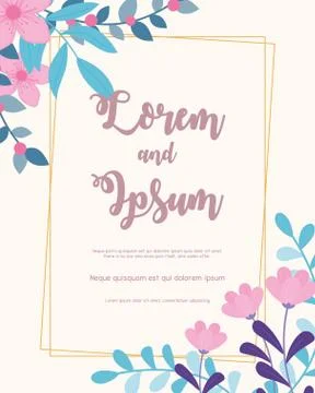 Flowers wedding, save the date, invitation elegance floral nature banner 스톡 일러스트