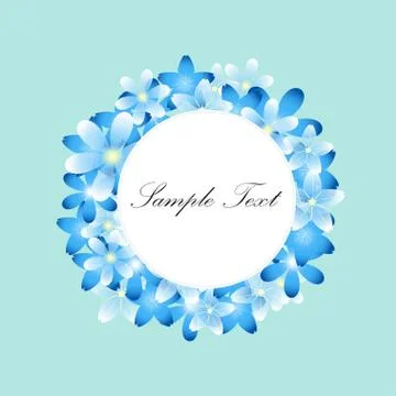 Flowers for your text frame. Stock Illustration