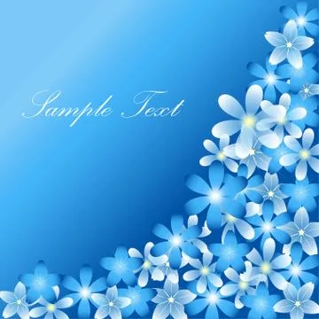 Flowers for your text frame. Illustrazione stock