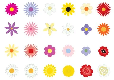 Flowers_basic Stock Illustration
