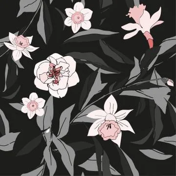Flowers.drow Stock Illustration