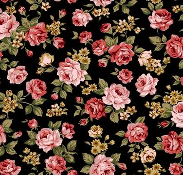 Flowers,Pattern,,Repeat,Design,Pattern,For,Textile,Printing,Factory,,Design Stock Illustration