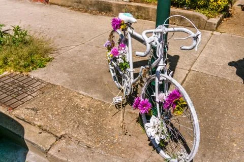 Flowery Bycycle Foto stock