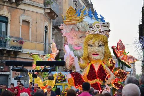 Flowery float Stock Photos