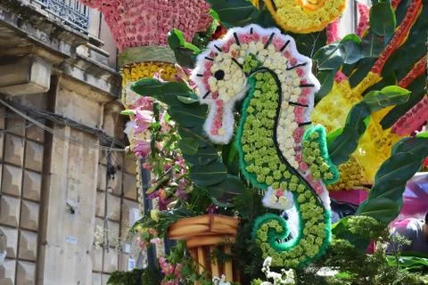 Flowery float Stock Photos