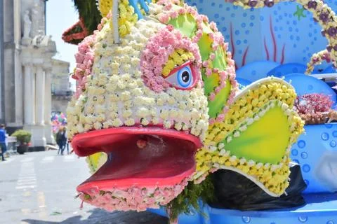 Flowery float Fotos Stock