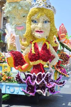 Flowery float 库存照片