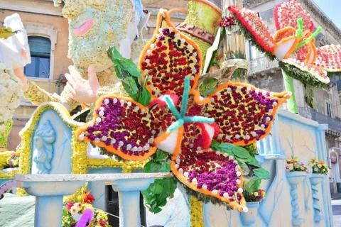 Flowery float Stock Photos