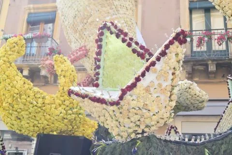 Flowery float 库存照片