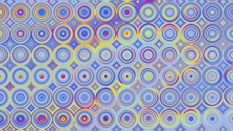 Flowing abstract background of multicolored animated circles. Stock Footage 171589650