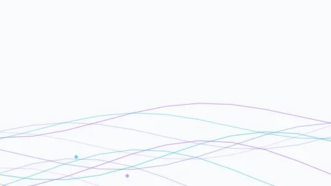 Flowing Abstract Data Mesh Flow Animation for Technology Presentation Background Vidéo 334591260