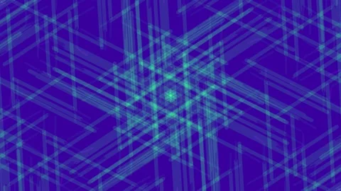 Flowing abstract digital network paths connecting nodes on vibrant chroma k.. Stock Footage 336163419