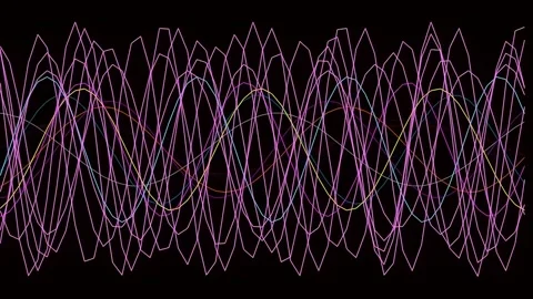 Flowing abstract line pattern background for creative energy design Stock Footage 337162541