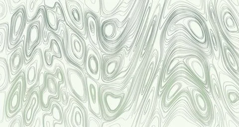 Flowing abstract pattern in deep forest green Stock Illustration
