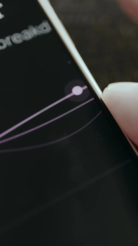 Flowing abstract waves on screen with a dot moving along the line Stock Footage 332922728
