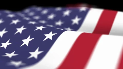 Flowing American flag B 스톡 동영상 115631340
