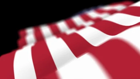 Flowing American flag C 스톡 동영상 115631803