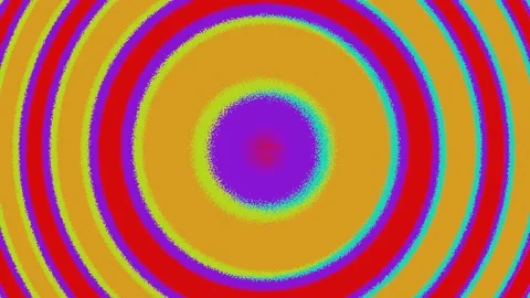 Flowing background of diverging multicolored rainbow rings. Stock-Footage 171589730