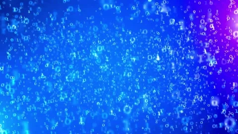 Flowing-Binary-Digits Stock Footage 313955413