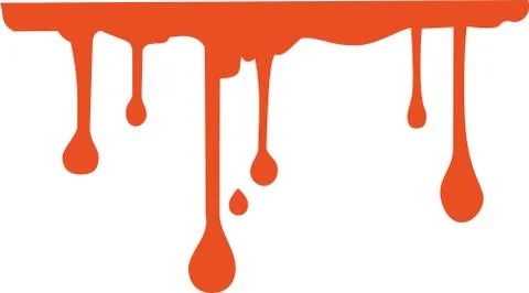 Flowing blood trail Stock Illustration