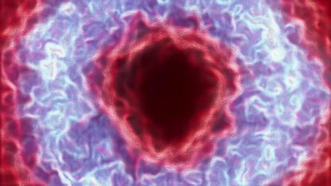 Flowing Blue Red Abstract Well Effect with Particles and Flicker 스톡 동영상 155208775