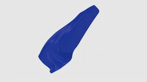 Flowing Blue Super Hero Cape With Alpha Channel 動画素材 342984663