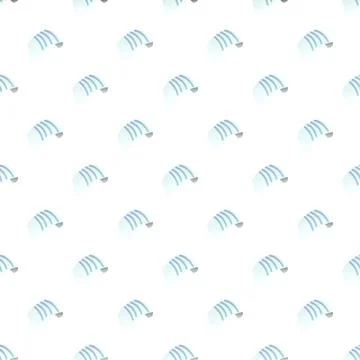 Flowing blue water stream seamless pattern Stock Illustration