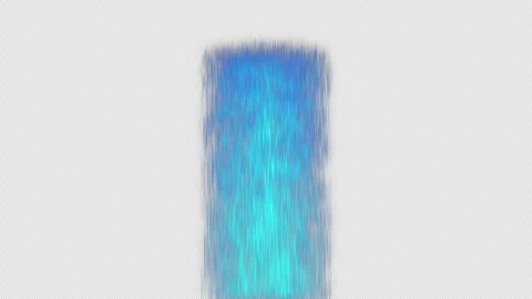 Flowing Blue Waterfall (with Alpha Channel) Stock Footage 332796149