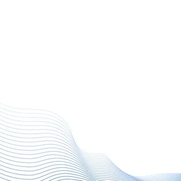 Flowing Blue Wavy Line Pattern Vector Background for Modern Abstract Designs Stock Illustration