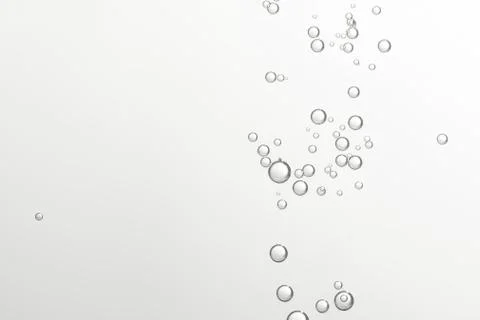 Flowing champagne bubbles Stock Photos
