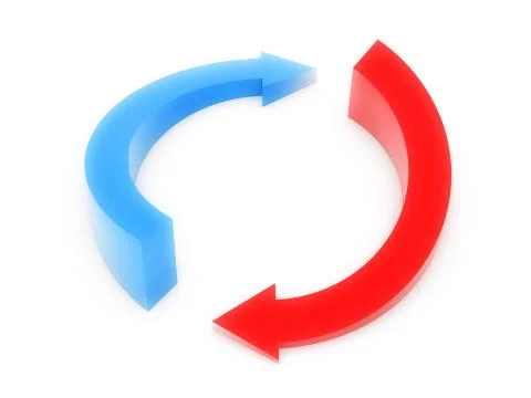 Flowing chart Illustrazione stock