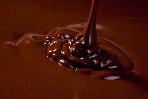 Flowing chocolate Stock Photos