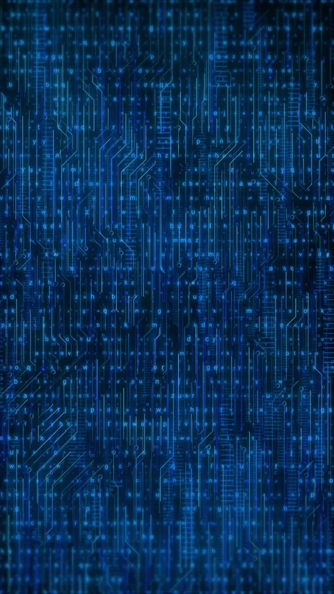 Flowing Circuit Network Digital Technology Animation Stock Footage 315407764