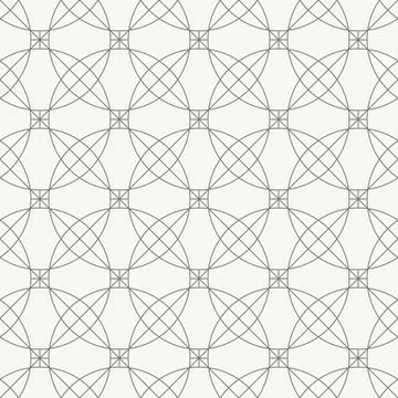 Flowing circular lattice pattern, seamless pattern in line design. circle Illustrazione stock