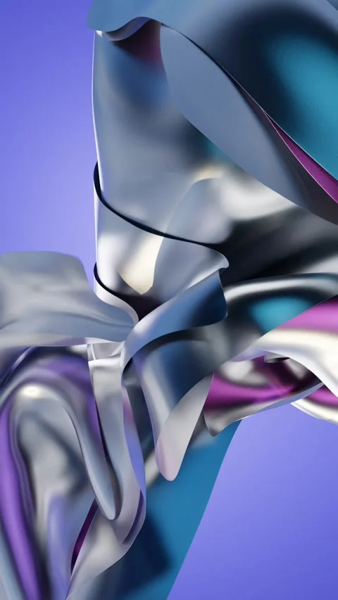 Flowing cloth abstract background, 3d rendering. Stock Footage 278050822