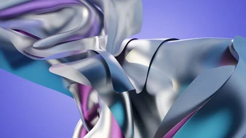 Flowing cloth abstract background, 3d rendering. Stock Footage 278050890