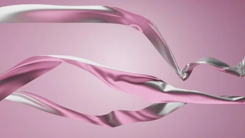 Flowing cloth background, 3d rendering. Stock Footage 260738443