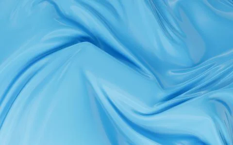 Flowing cloth, wave pattern, 3d rendering. Illustrazione stock