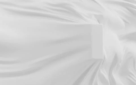 Flowing cloth, wave pattern, 3d rendering. Stock Illustration