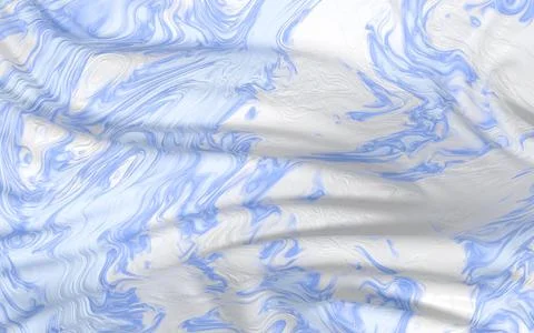 Flowing clothes with white background, 3d rendering. Stock Illustration