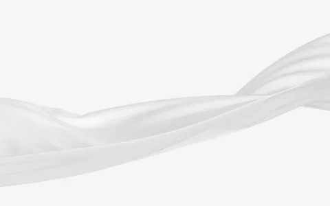 Flowing clothes with white background, 3d rendering. Stock Illustration