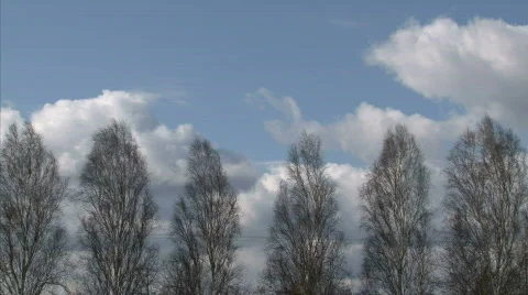 Flowing clouds Stock Footage 736872