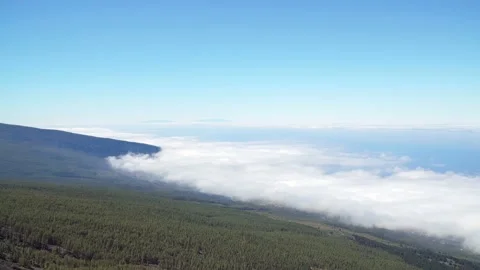 Flowing Clouds in Mountains Hills. 4K Video Clip Stock Footage 90077458