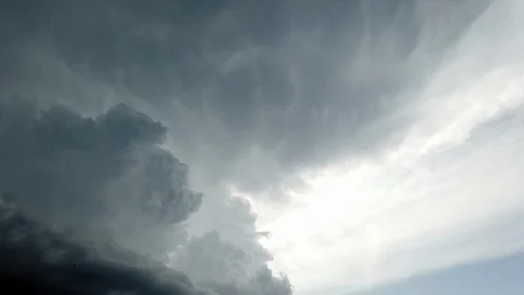 Flowing clouds, time passing Video stock 125960304